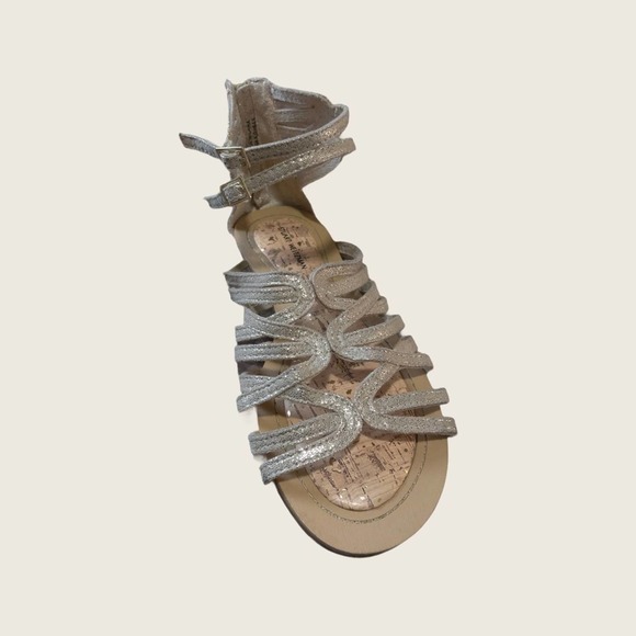 Gold Stuart Weitzman Sandals, girls size - Picture 1 of 10
